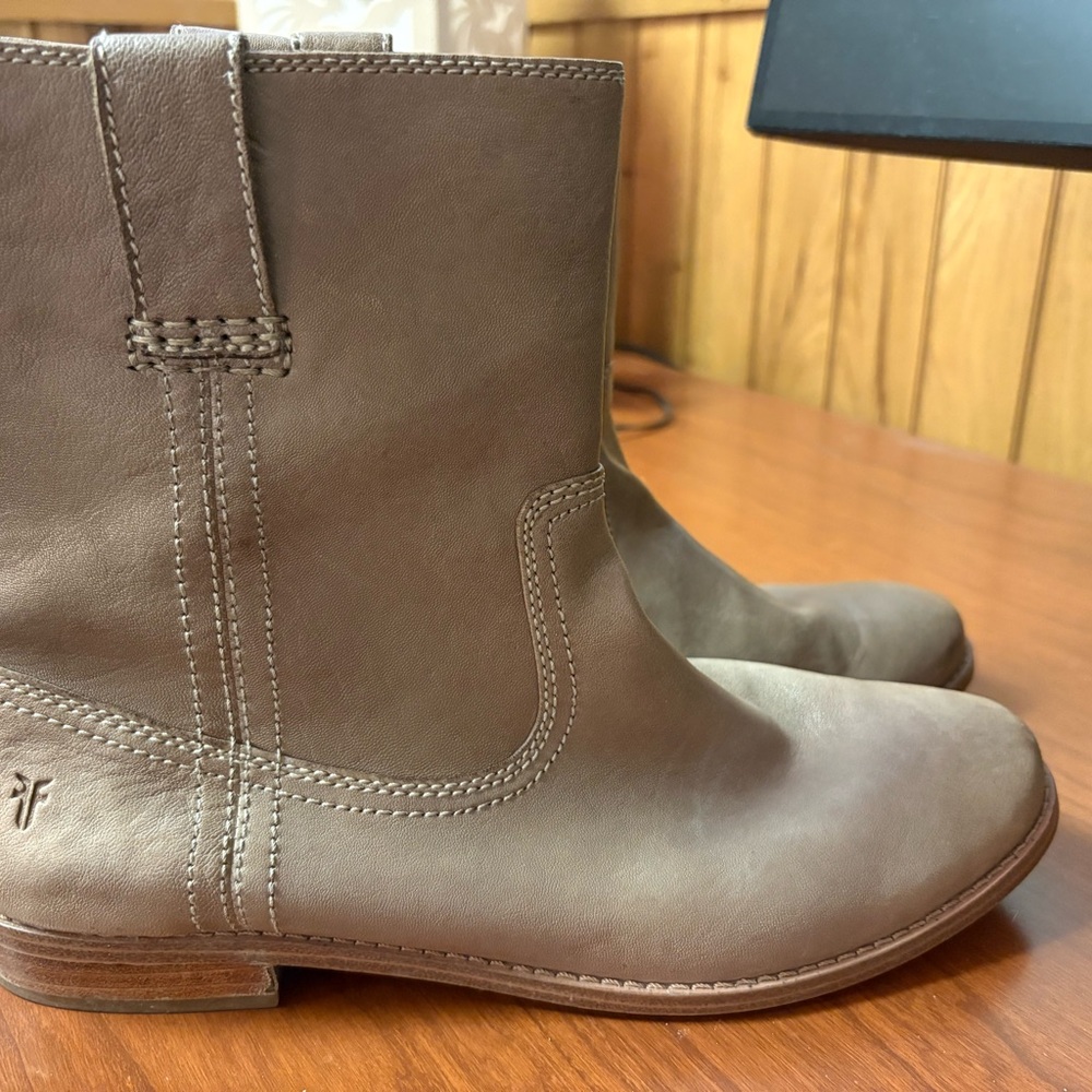 Frye Brown Leather Ankle Boots